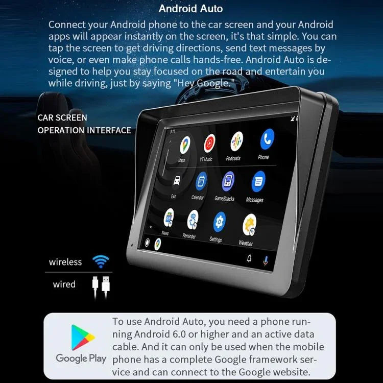 เครื่องเล่น MP5 รถยนต์ขนาด 7 นิ้ว หน้าจอสัมผัส HD พร้อมกล้องถอยหลัง 8 ดวง ไร้สาย CarPlay รุ่น X5300 พร้อมกล้อง 8 ดวง