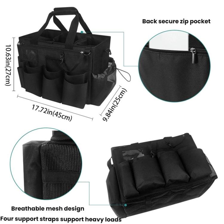 Cleaning Supplies Storage Bag Detachable Apron Pocket