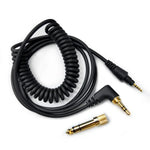 สายเสียงหูฟังสปริงยาว 1.2 เมตร สำหรับ Pioneer HDJ-CUE1 / HDJ-X7 / HDJ-S7 / HDJ-X5 / HDJ-S7, ปลั๊กโค้ง, ปลั๊กตรง
