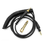 สายเสียงหูฟังสปริงยาว 1.2 เมตร สำหรับ Pioneer HDJ-CUE1 / HDJ-X7 / HDJ-S7 / HDJ-X5 / HDJ-S7, ปลั๊กโค้ง, ปลั๊กตรง
