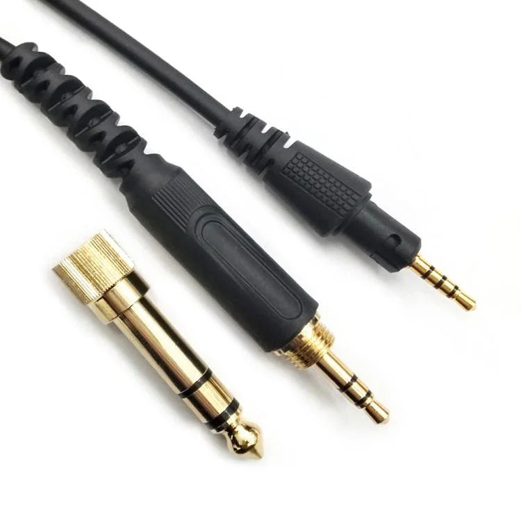 สายเสียงหูฟังสปริงยาว 1.2 เมตร สำหรับ Pioneer HDJ-CUE1 / HDJ-X7 / HDJ-S7 / HDJ-X5 / HDJ-S7, ปลั๊กโค้ง, ปลั๊กตรง