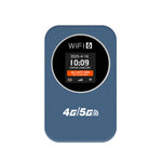 ฮอตสปอตไวไฟพกพา 4G/5G เราเตอร์มือถือ 300Mbps พร้อมแสดงเวลา แบตเตอรี่ในตัว 3000mAh รุ่นเอเชีย รุ่นยูเรเชีย