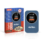 ฮอตสปอตไวไฟพกพา 4G/5G เราเตอร์มือถือ 300Mbps พร้อมแสดงเวลา แบตเตอรี่ในตัว 3000mAh รุ่นเอเชีย รุ่นยูเรเชีย