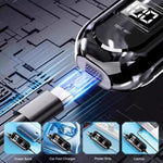 เครื่องตัดขนจมูก WUSHANG ชาร์จ USB-C อ่อนโยนและไม่เจ็บปวดสำหรับดูแลจมูก
