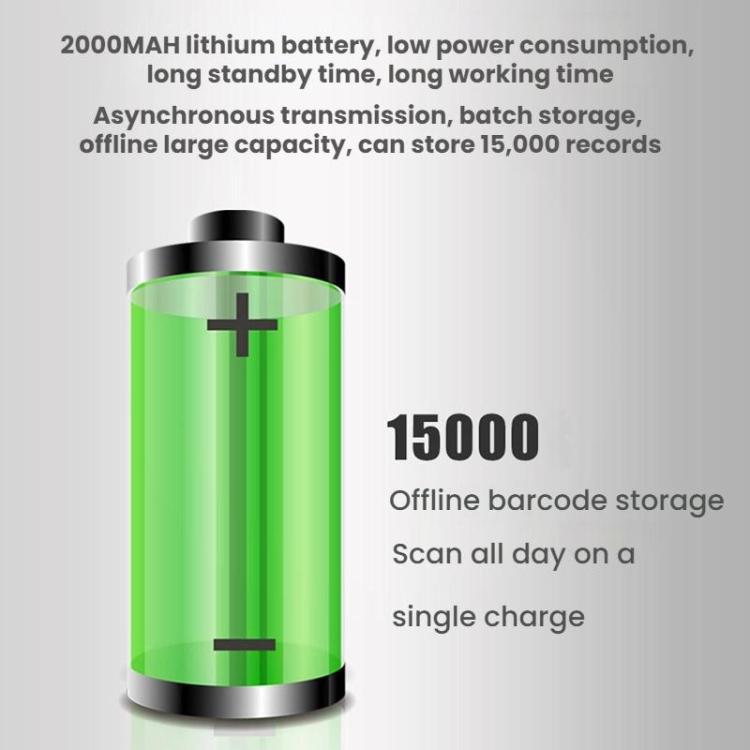 เครื่องสแกนบาร์โค้ด QR Code ไร้สายระยะไกลพร้อมฐาน, 2.4G เดี่ยว, 2.4G + Bluetooth