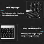 Little Kangaroo DS-9821 DS-911 ชุดคีย์บอร์ดและเมาส์แบบมีสายสำหรับแล็ปท็อป อุตสาหกรรม รองรับ USB, PS2