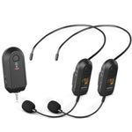 ไมโครโฟนไร้สาย 2.4G พร้อมเครื่องขยายเสียง ไมโครโฟนพกพา, 1 In 1 คลิปปกเสื้อ, 1 In 1 ใส่ศีรษะ, 1 In 2 คลิปปกเสื้อ, 1 In 2 ใส่ศีรษะ