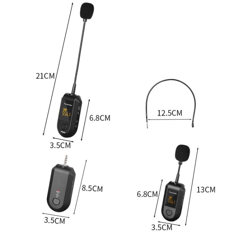 ไมโครโฟนไร้สาย 2.4G พร้อมเครื่องขยายเสียง ไมโครโฟนพกพา, 1 In 1 คลิปปกเสื้อ, 1 In 1 ใส่ศีรษะ, 1 In 2 คลิปปกเสื้อ, 1 In 2 ใส่ศีรษะ