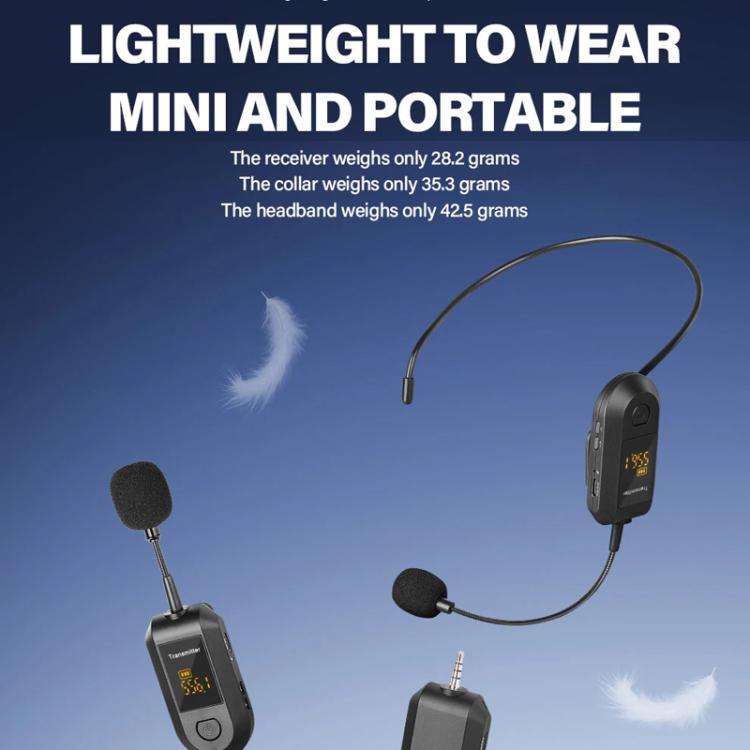 ไมโครโฟนไร้สาย 2.4G พร้อมเครื่องขยายเสียง ไมโครโฟนพกพา, 1 In 1 คลิปปกเสื้อ, 1 In 1 ใส่ศีรษะ, 1 In 2 คลิปปกเสื้อ, 1 In 2 ใส่ศีรษะ