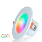ไฟดาวน์ไลท์ LED ฝังฝ้ารองรับ Tuya WIFI & Bluetooth RGB+CW+WW ปรับความสว่างได้, 5W 2.5 นิ้ว, 7W 3.5 นิ้ว, 10W 4 นิ้ว