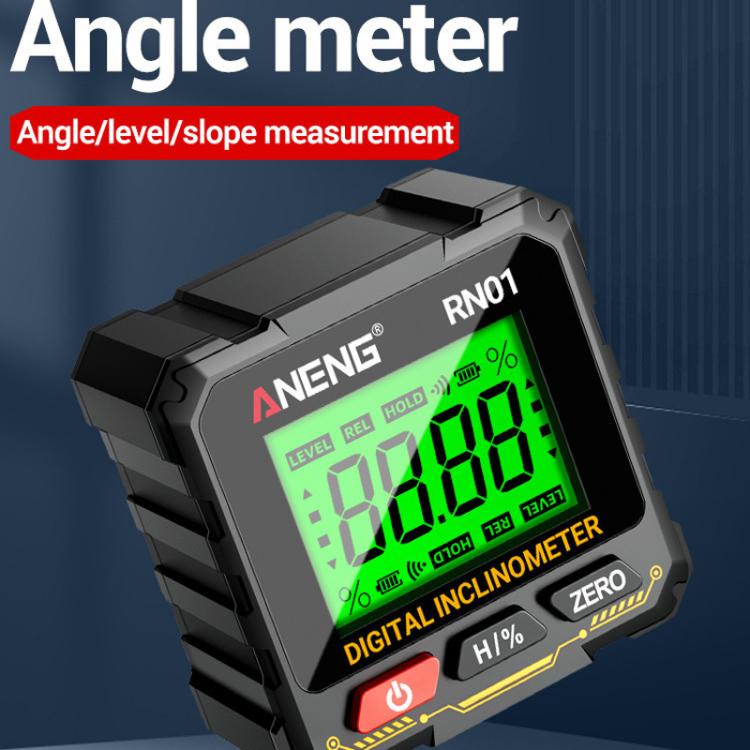 ANENG RN01 Digital Inclinometer Precision Angle Finder With 4-Sided Magnet & Auto-Rotate Screen, RN01