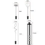 เครื่องตีไข่ไฟฟ้าพกพา 3-in-1 ชาร์จไฟได้ พร้อมเครื่องทำฟองนมขนาดเล็ก สำหรับอบขนม ชาร์จไฟได้