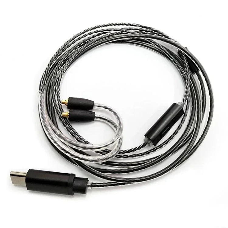 สายแจ็คหูฟัง Type-C เป็น MMCX ยาว 1.2 เมตร สำหรับ Shure SE215 / SE315 / SE425 / SE535 / SE846 พร้อมควบคุมในสาย มาตรฐาน