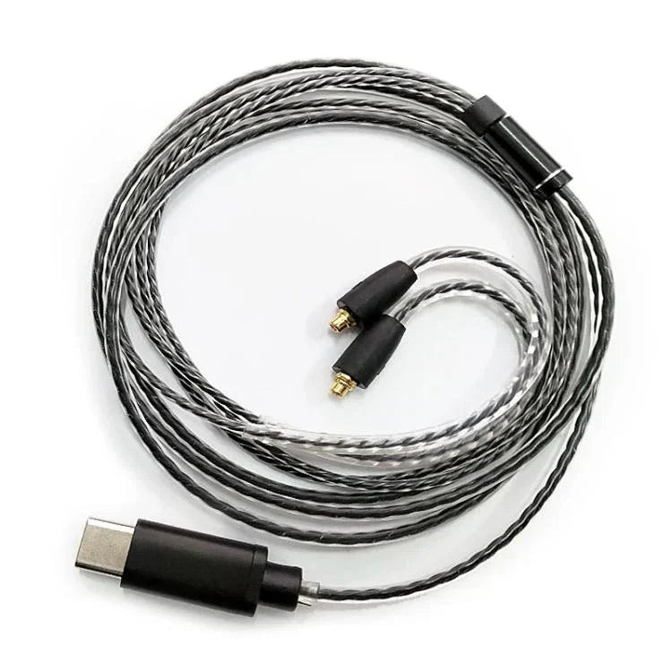 สายแจ็คหูฟัง Type-C เป็น MMCX ยาว 1.2 เมตร สำหรับ Shure SE215 / SE315 / SE425 / SE535 / SE846 พร้อมควบคุมในสาย มาตรฐาน
