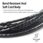สายแจ็คหูฟัง Type-C เป็น MMCX ยาว 1.2 เมตร สำหรับ Shure SE215 / SE315 / SE425 / SE535 / SE846 พร้อมควบคุมในสาย มาตรฐาน