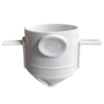 ถ้วยกรองกาแฟแบบกรองกระดาษแบบไม่ใช้กระดาษแบบพกพา กรวยกรองกาแฟ สีขาว ดำ ดำพร้อมฐาน ขาวพร้อมฐาน