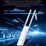 COMFAST CF-EW82 จุดเชื่อมต่อไร้สายกลางแจ้งความเร็ว 1300Mbps แบบดูอัลแบนด์ พร้อมอีเธอร์เน็ตกิกะบิต ปลั๊ก EU, ปลั๊ก US, ปลั๊ก UK, ปลั๊ก AU