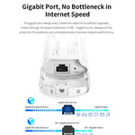 COMFAST CF-EW82 จุดเชื่อมต่อไร้สายกลางแจ้งความเร็ว 1300Mbps แบบดูอัลแบนด์ พร้อมอีเธอร์เน็ตกิกะบิต ปลั๊ก EU, ปลั๊ก US, ปลั๊ก UK, ปลั๊ก AU