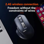 Inphic M9 เมาส์ไร้สาย 2.4G สำหรับธุรกิจ ออฟฟิศ และบ้าน ดีไซน์ตามหลักสรีรศาสตร์ พร้อมฟังก์ชันเงียบ รุ่น M9