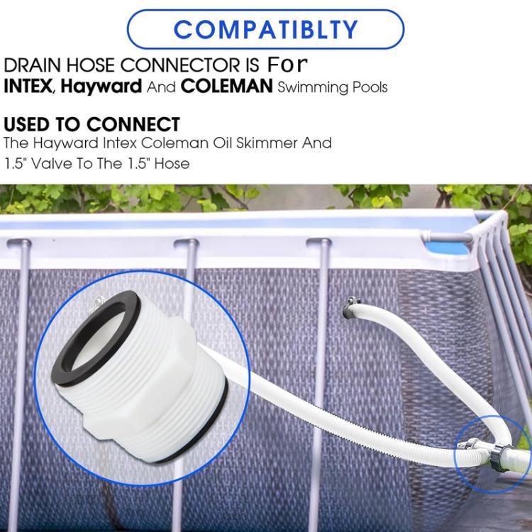 สายยางสระว่ายน้ำขนาด 1.5 นิ้ว ข้อต่อ 2 ทาง สำหรับ Intex, Coleman, Hayward