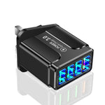 ที่ชาร์จโทรศัพท์ 4 พอร์ต USB ชาร์จเร็ว 5.1A QC3.0, ปลั๊ก EU, ปลั๊ก US, ปลั๊ก UK