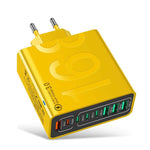 ที่ชาร์จโทรศัพท์ 8 พอร์ต 150W 4USB+4Type-C ชาร์จเร็ว QC3.0, ปลั๊ก EU (สีดำ), ปลั๊ก EU (สีขาว), ปลั๊ก EU (สีเหลือง), ปลั๊ก US (สีดำ), ปลั๊ก US (สีขาว), ปลั๊ก US (สีเหลือง), ปลั๊ก UK (สีดำ), ปลั๊ก UK (สีขาว), ปลั๊ก UK (สีเหลือง)