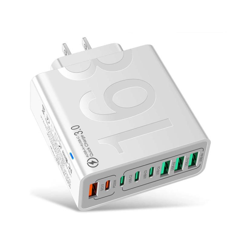 ที่ชาร์จโทรศัพท์ 8 พอร์ต 150W 4USB+4Type-C ชาร์จเร็ว QC3.0, ปลั๊ก EU (สีดำ), ปลั๊ก EU (สีขาว), ปลั๊ก EU (สีเหลือง), ปลั๊ก US (สีดำ), ปลั๊ก US (สีขาว), ปลั๊ก US (สีเหลือง), ปลั๊ก UK (สีดำ), ปลั๊ก UK (สีขาว), ปลั๊ก UK (สีเหลือง)