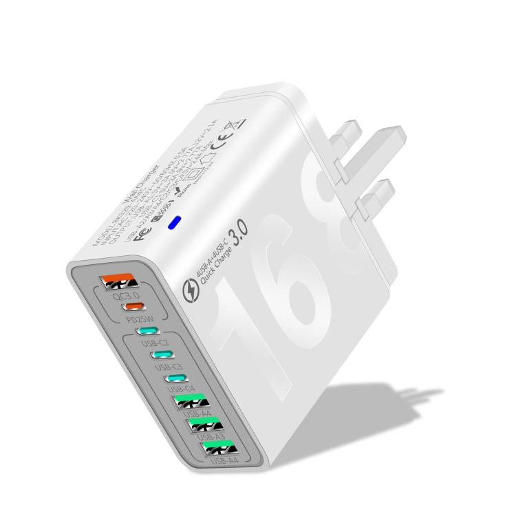 ที่ชาร์จโทรศัพท์ 8 พอร์ต 150W 4USB+4Type-C ชาร์จเร็ว QC3.0, ปลั๊ก EU (สีดำ), ปลั๊ก EU (สีขาว), ปลั๊ก EU (สีเหลือง), ปลั๊ก US (สีดำ), ปลั๊ก US (สีขาว), ปลั๊ก US (สีเหลือง), ปลั๊ก UK (สีดำ), ปลั๊ก UK (สีขาว), ปลั๊ก UK (สีเหลือง)