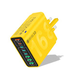 ที่ชาร์จโทรศัพท์ 8 พอร์ต 150W 4USB+4Type-C ชาร์จเร็ว QC3.0, ปลั๊ก EU (สีดำ), ปลั๊ก EU (สีขาว), ปลั๊ก EU (สีเหลือง), ปลั๊ก US (สีดำ), ปลั๊ก US (สีขาว), ปลั๊ก US (สีเหลือง), ปลั๊ก UK (สีดำ), ปลั๊ก UK (สีขาว), ปลั๊ก UK (สีเหลือง)