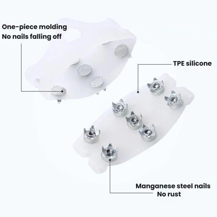 AOTU AT8614 1pair Outdoor 7 Teeth Claw Anti-Slip Shoe Cover Mountaineering Ice Anti-Slip Spikes