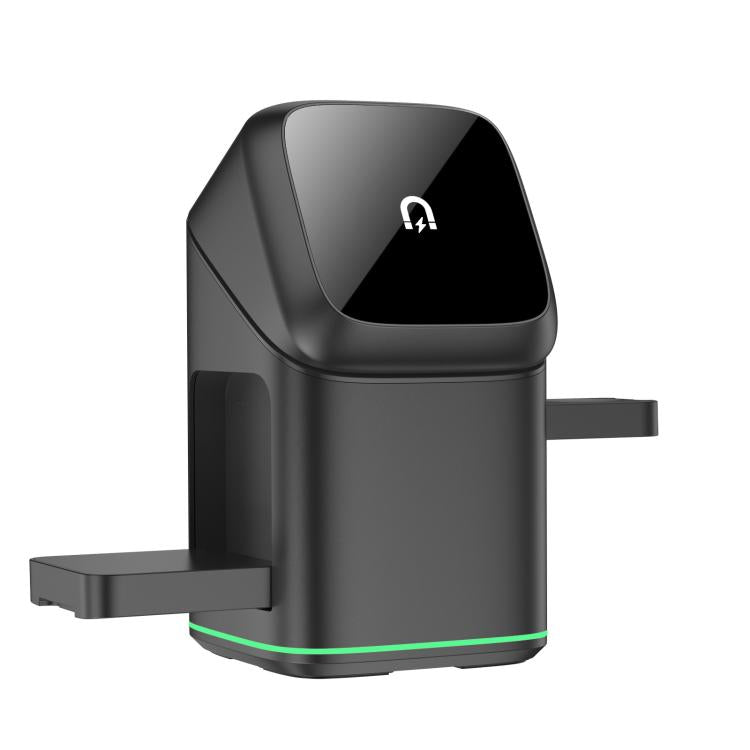 3 in 1 Metal Magnetic Wireless Charging Rotating Base Stand