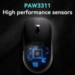 Ajazz AJ159P MC Tri-Mode Magnetic Wireless Mouse Ergonomic Lightweight Silent Gaming Mice