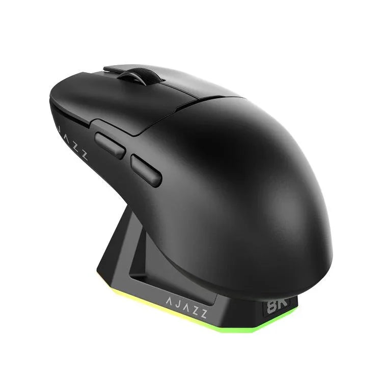 Ajazz AJ159PRO เมาส์เกมมิ่งแบบมีสาย / 2.4G / บลูทูธ โหมดสามแบบ พร้อมฐานชาร์จแม่เหล็ก