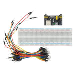 MB-102 แผงทดลองวงจร 830 รู พร้อมโมดูลจ่ายไฟและสาย Breadboard 65 เส้น