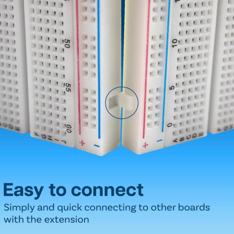 MB-102 แผงทดลองวงจร 830 รู พร้อมโมดูลจ่ายไฟและสาย Breadboard 65 เส้น