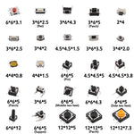 125pcs /Set Car Button Micro Tactile Switch, 125pcs /Set
