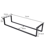 Wall-Mounted Bathroom Towel Rack Removable Space-Saving Guest Towels Shelf