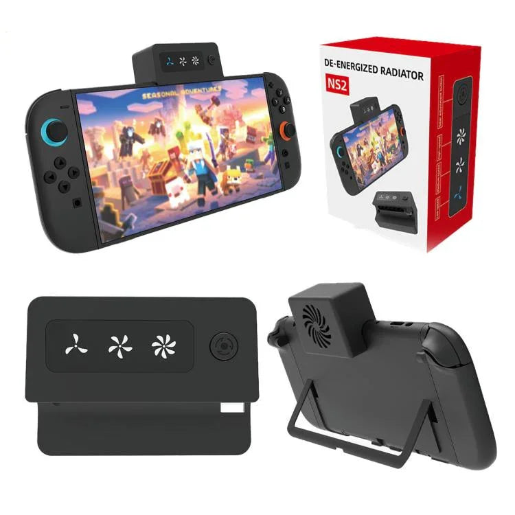 พัดลมระบายความร้อนแบบ 3 สปีดสำหรับเครื่องเล่น Nintendo Switch 2 ปรับทิศทางลมได้
