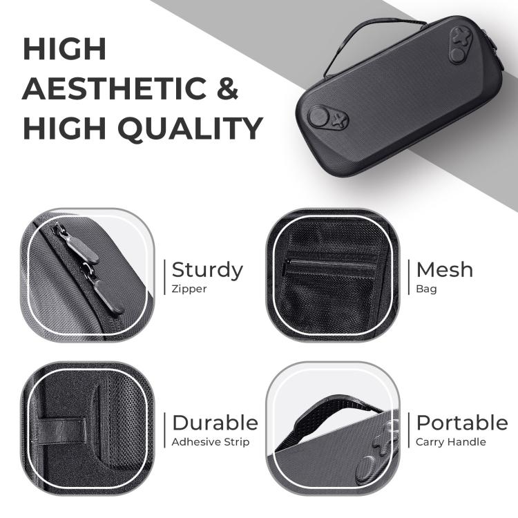 JYS Hard Carrying Case for ROG Xbox Ally/X Handheld Portable Travel Zipper Bag, JYS-X152 White, JYS-X152 Black