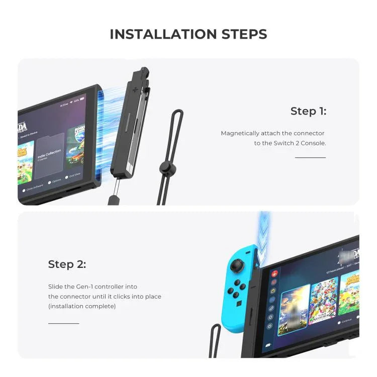 อะแดปเตอร์แปลงจอยคอน Nintendo Switch 1 เป็น Nintendo Switch 2 แบบเสียบแล้วเล่น