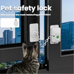 Smart Fingerprint Chain Lock with Electronic Key Child & Pet Safety Window Restrictor