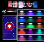 ไฟดาวน์ไลท์ LED ฝังฝ้ารองรับ Tuya Zigbee RGB+CW+WW ปรับความสว่างได้, 7W 3.5 นิ้ว, 10W 4 นิ้ว, 15W นิ้ว