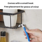 Punch-Free Bathroom Wall-Mounted Shower Gel Storage Rack