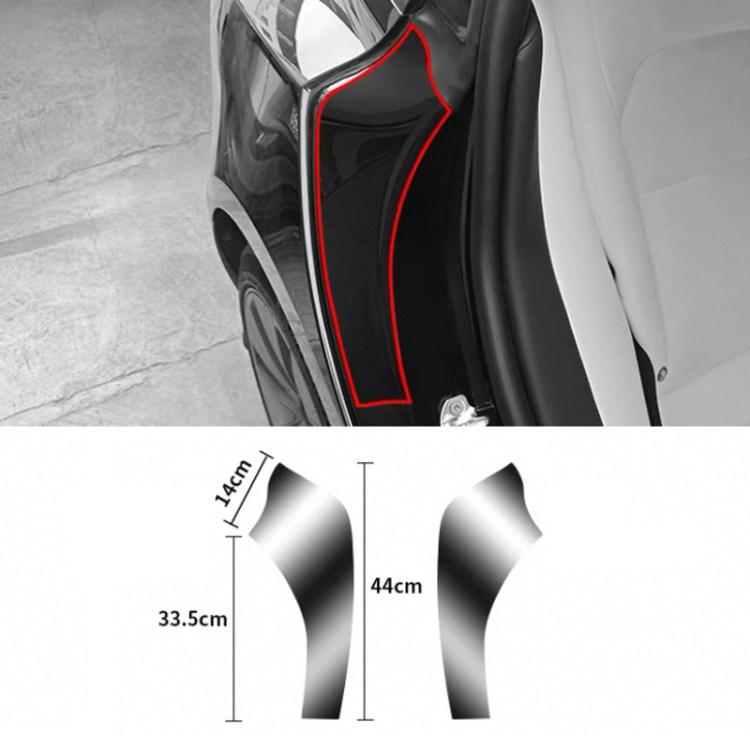 Rear Inner Door Anti-Scratch Protective Film, For Tesla Model Y Transparency, For Tesla Model Y Black, For Tesla Model 3 Transparency, For Tesla Model 3 Black, For Tesla Model Y L Transparency, For Tesla Model Y L Black
