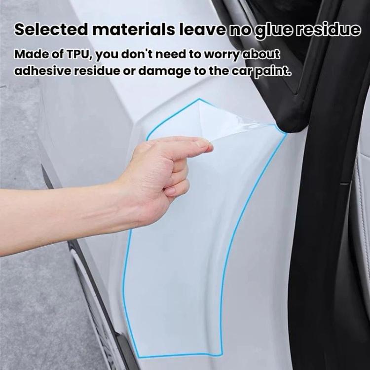 Rear Inner Door Anti-Scratch Protective Film, For Tesla Model Y Transparency, For Tesla Model Y Black, For Tesla Model 3 Transparency, For Tesla Model 3 Black, For Tesla Model Y L Transparency, For Tesla Model Y L Black