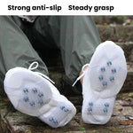 AOTU AT616 1pair Outdoor Anti-Fall 10 Teeth Spikes Ice Claws Mountaineering Ice Snow Slip Resistant Shoe Covers, S For 24-33 Shoe Size, M For 34-40 Shoe Size, L For 41-44 Shoe Size, XL For 45-49 Shoe Size