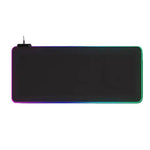 แผ่นรองเมาส์คีย์บอร์ด LED Micro-USB เปล่งแสงไฟ RGB สีสันสดใส ขอบล็อกหนา ขนาด 250x350x3 มม., 250x350x4 มม., 300x800x3 มม., 300x800x4 มม., 400x900x3 มม., 400x900x4 มม.