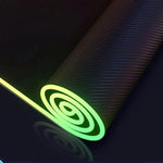 แผ่นรองเมาส์คีย์บอร์ด LED Micro-USB เปล่งแสงไฟ RGB สีสันสดใส ขอบล็อกหนา ขนาด 250x350x3 มม., 250x350x4 มม., 300x800x3 มม., 300x800x4 มม., 400x900x3 มม., 400x900x4 มม.