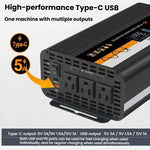 XUYUAN 12V / 24V To 110V Pure Sine Wave Inverter Power Inverter US Plug, 800W Black, 1400W Black, 2000W Black, 3000W Black, 3600W Black, 4000W Black, 800W Red, 1400W Red, 2000W Red, 3000W Red