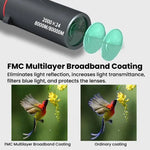 กล้องส่องทางไกลกลางแจ้ง 8x HD สำหรับกลางคืนแสงน้อย แบบพกพา พร้อมที่ยึดโทรศัพท์, แบบเดี่ยว, พร้อมที่ยึดโทรศัพท์และขาตั้งกล้อง
